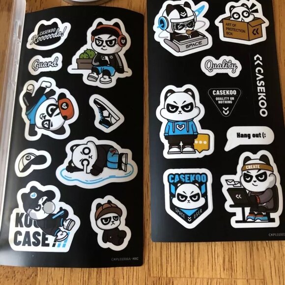 CaseKoo Apple iPhone 14 Plus Transparent Case Magsafe Kickstand & Sticker - Picture 6 of 8